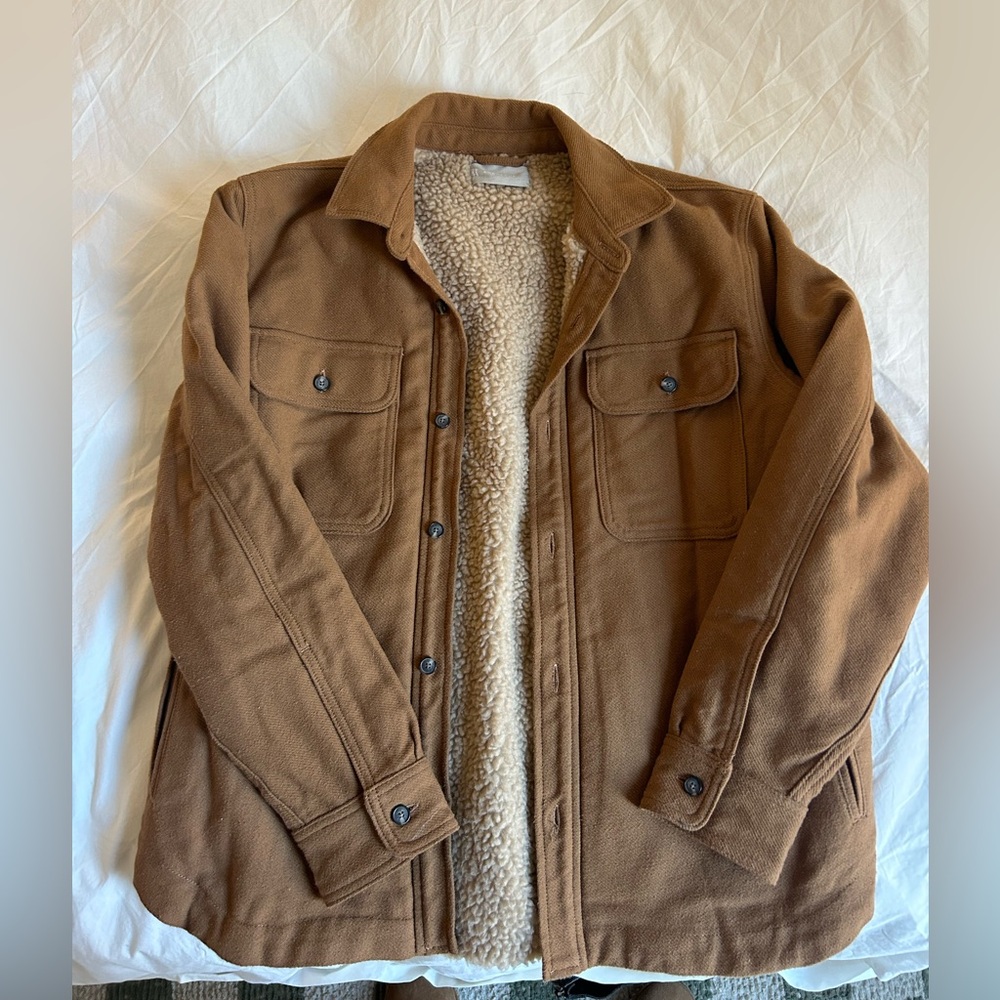 Men’s everlane Sherpa lined over coat